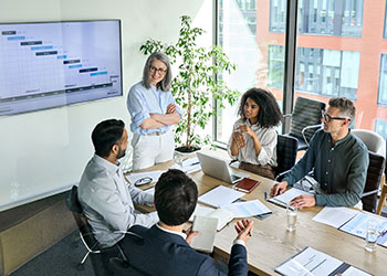 Group of Businesspeople in a Conference Room